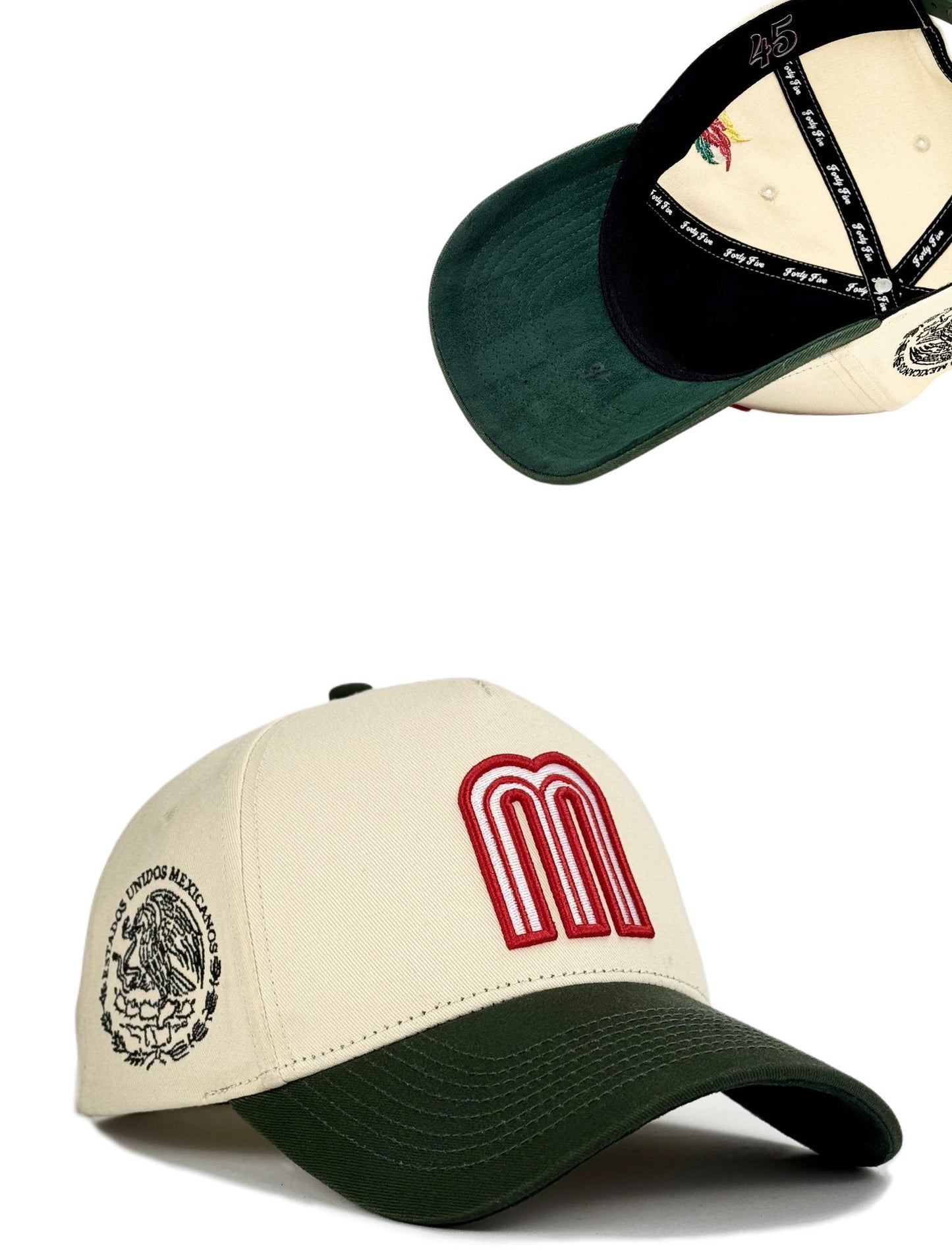 45 HATS MEX BEIGE/GREEN