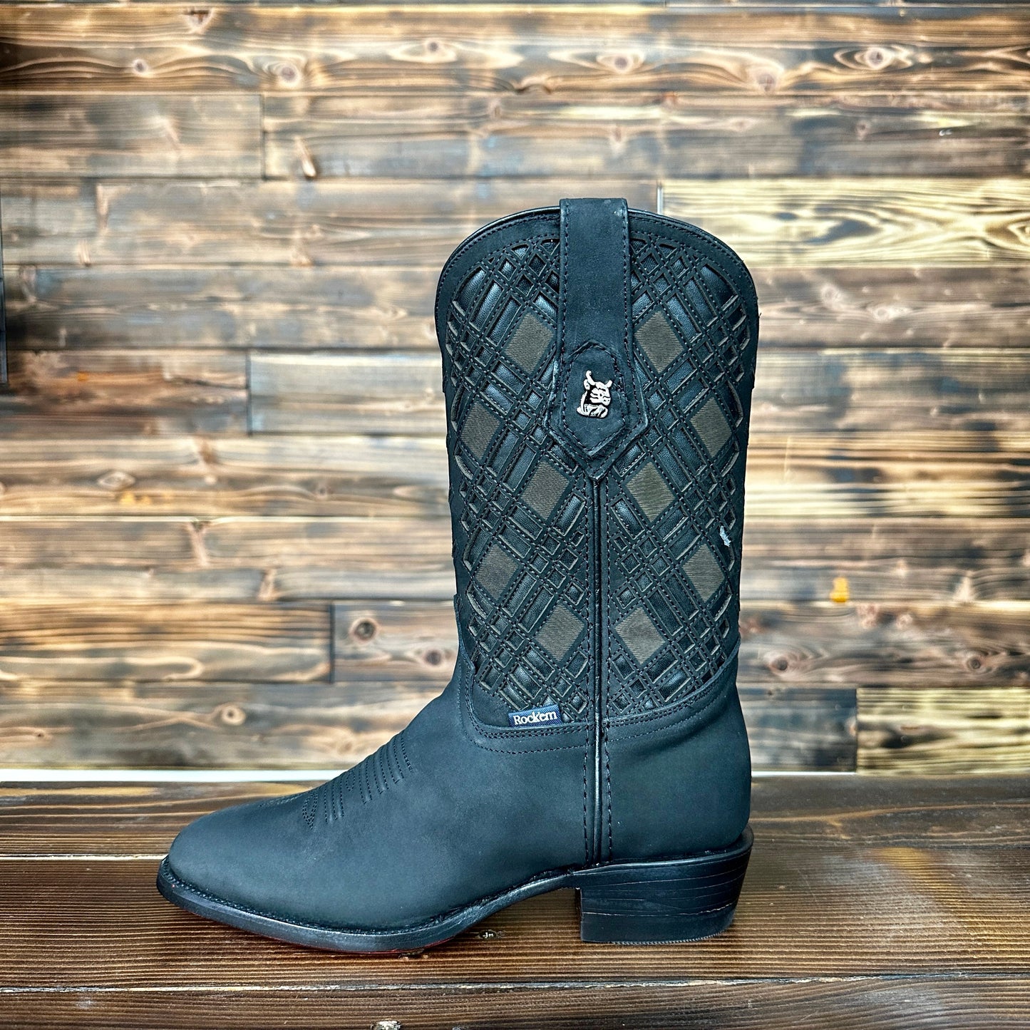 Rock’em Nobuck Black Rooper - Round Toe