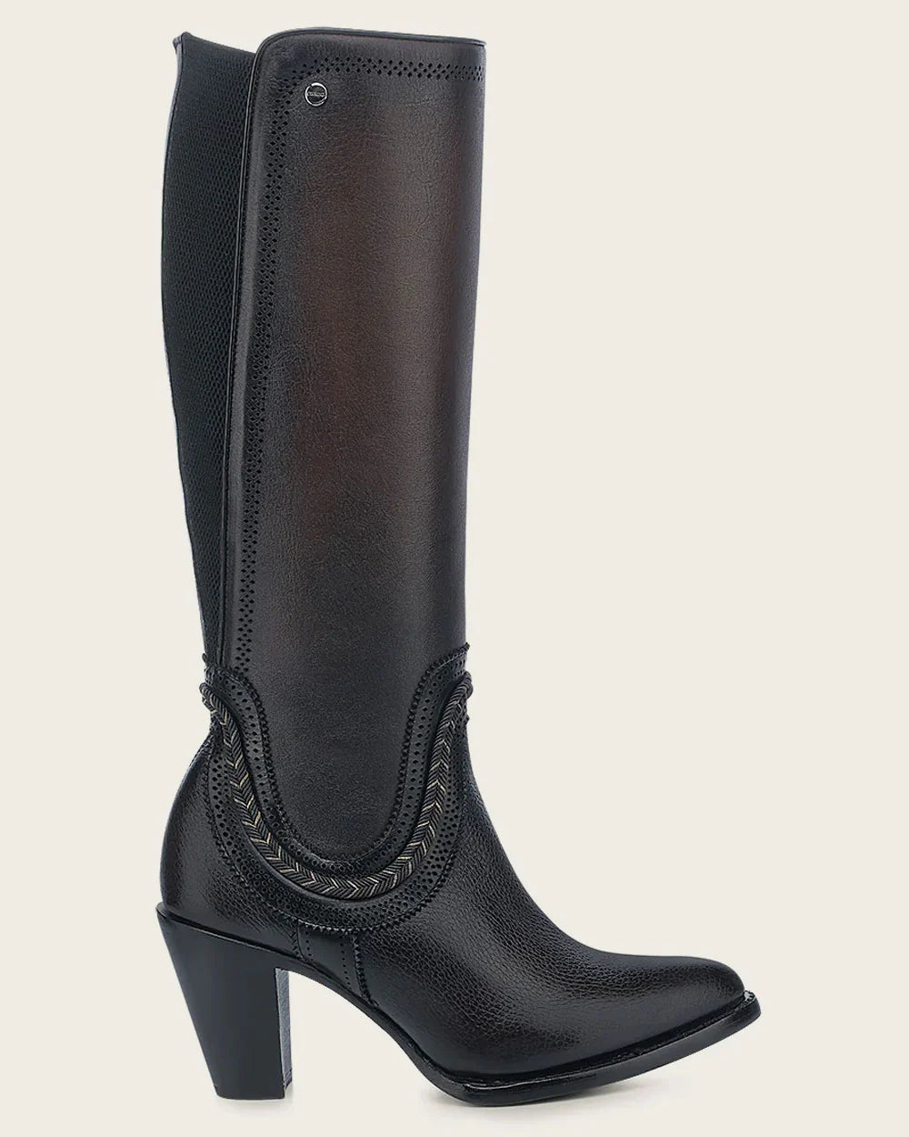 CUADRA WOMENS KNEE HIGH BROWN BOVINE BOOTS