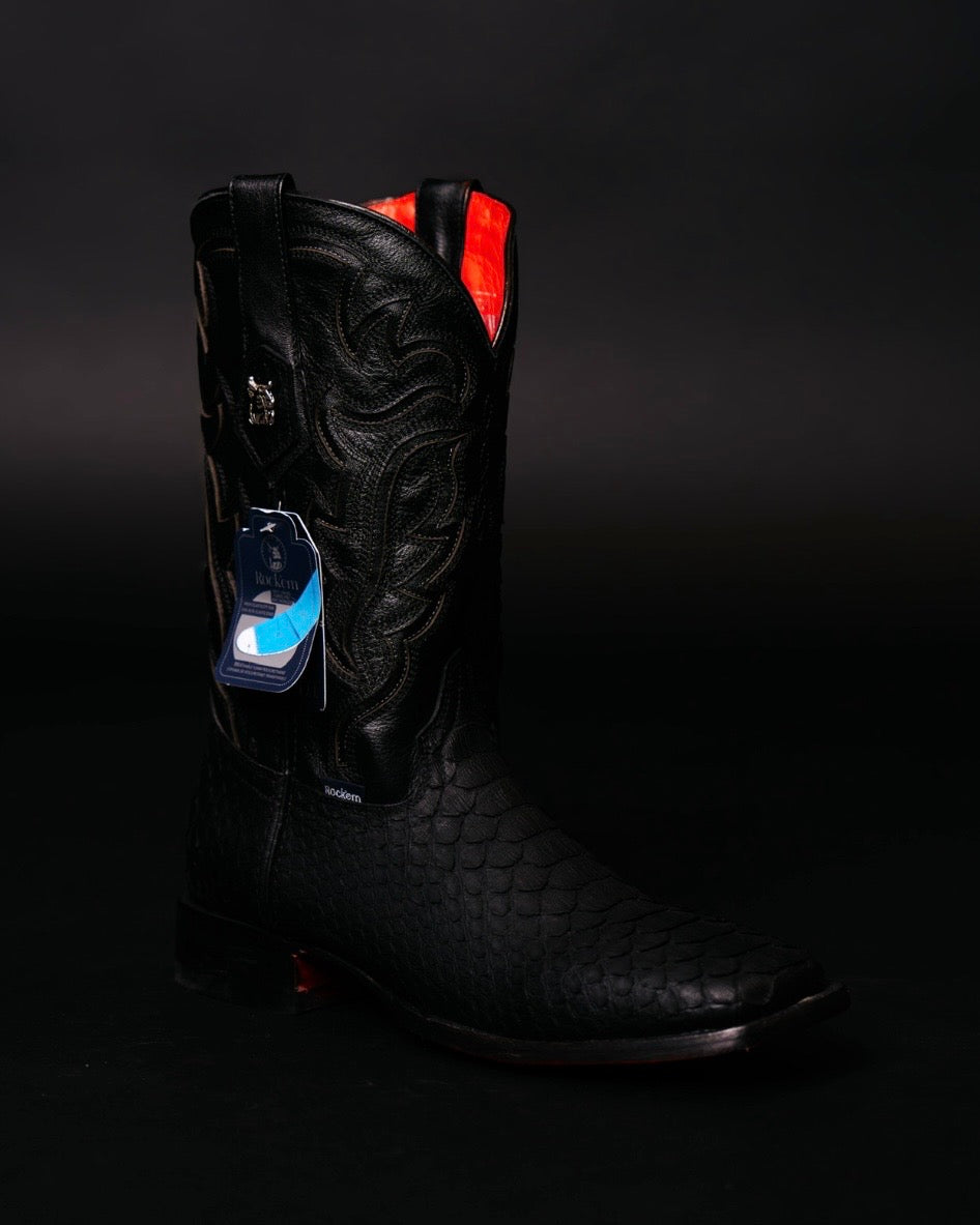 ROCK’EM PYTHON MATTE BLACK RED BOTTOM