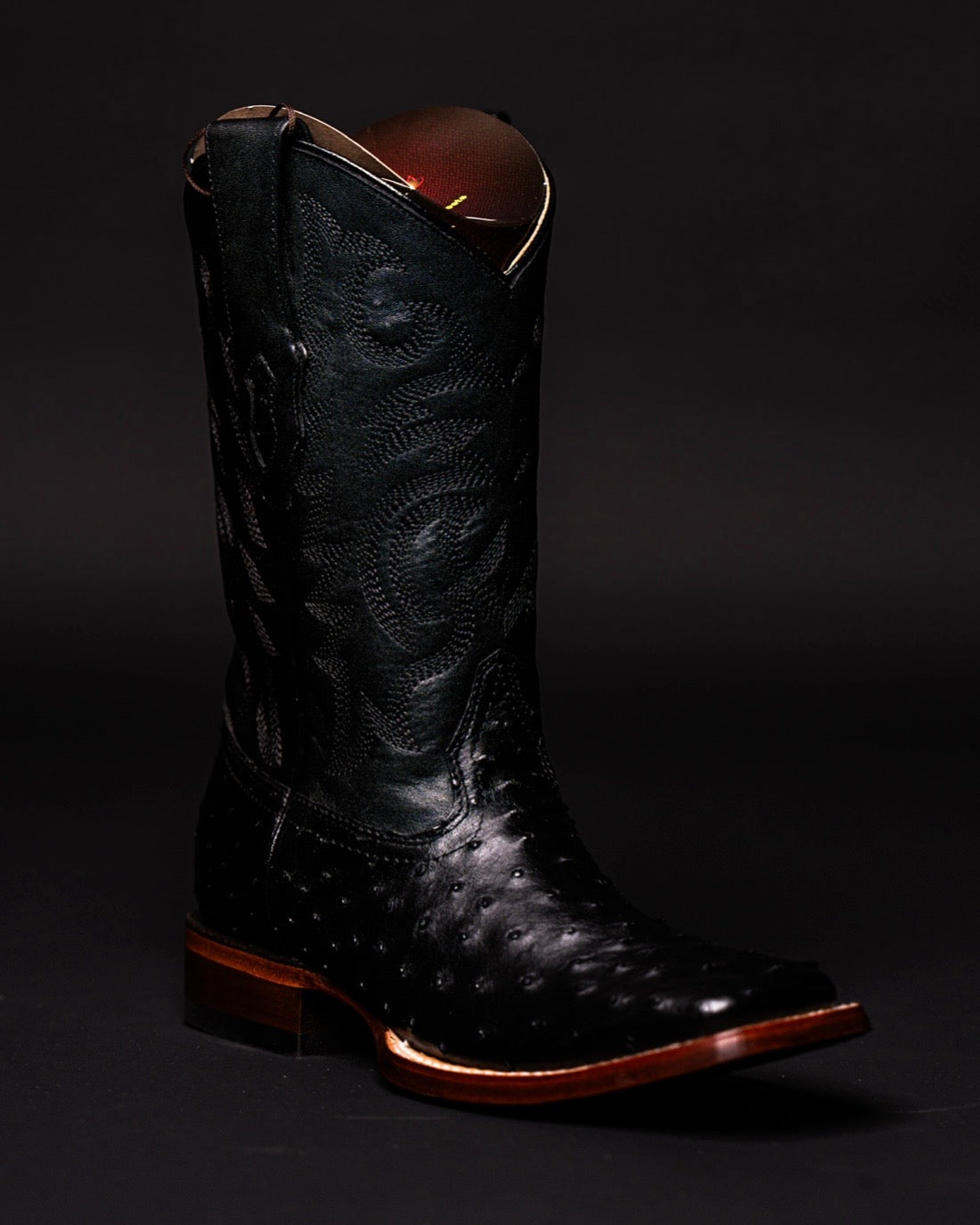 LOS ALTOS OSTRICH BLACK