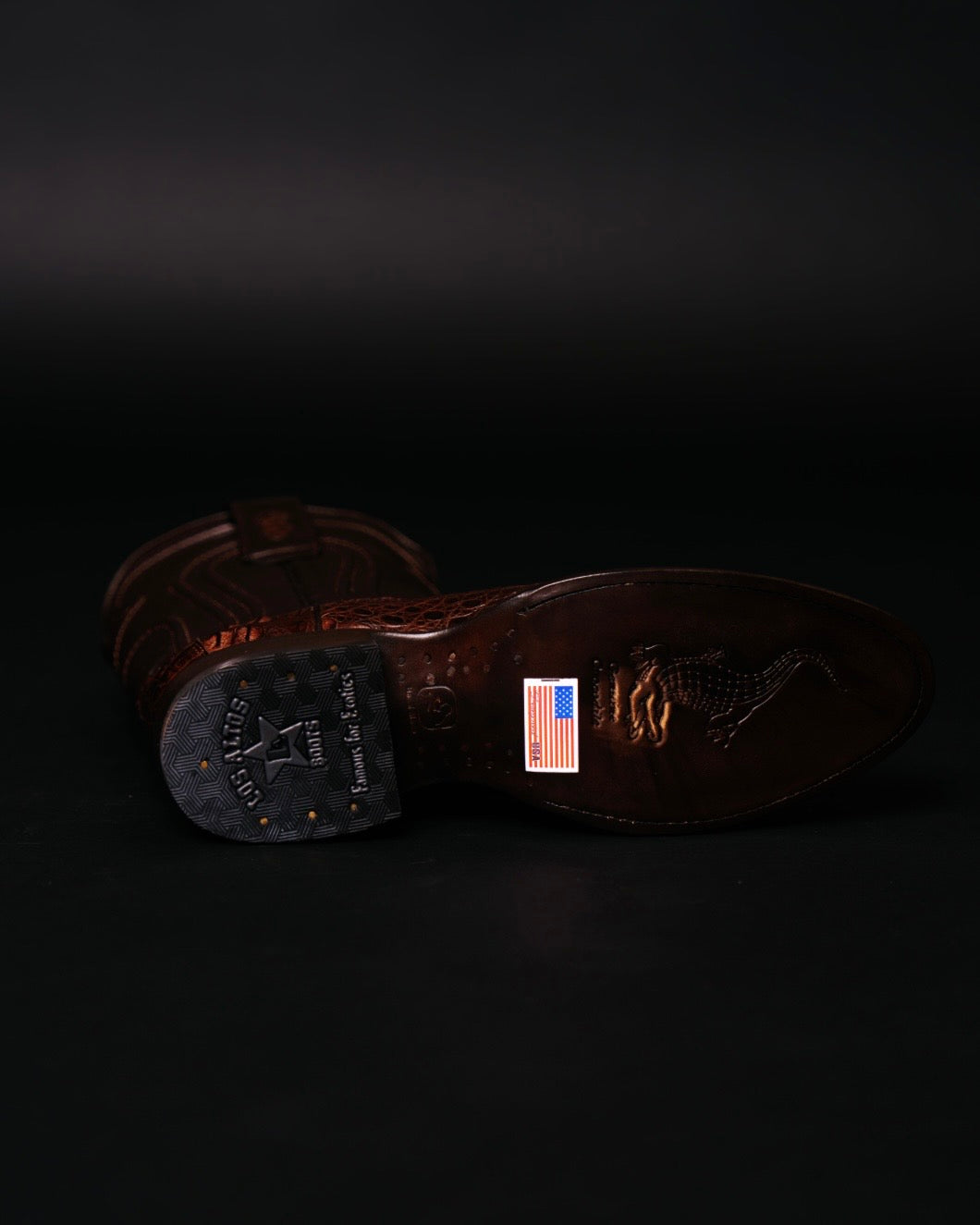 LOS ALTOS ROPER CAIMAN BELLY BROWN