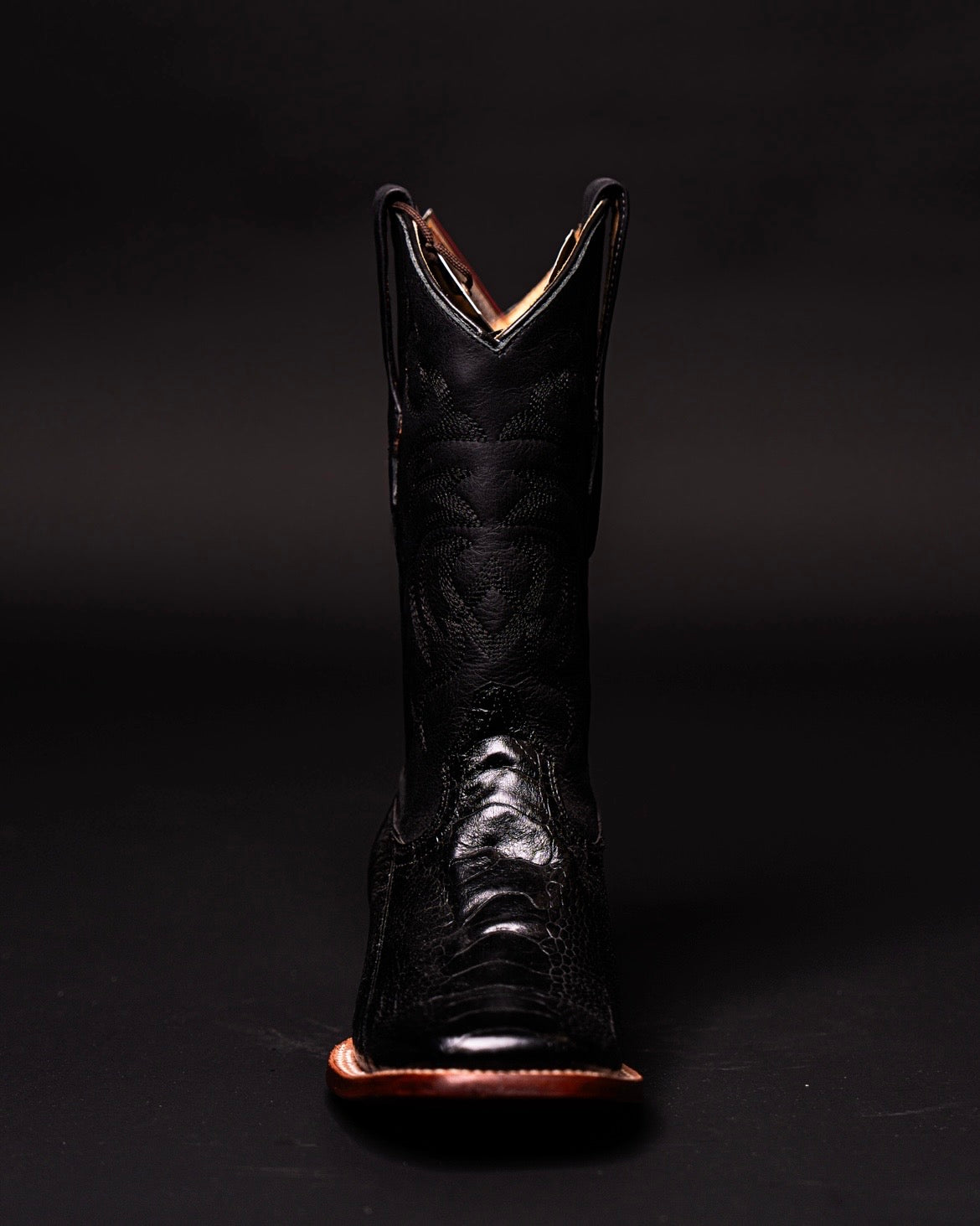 LOS ALTOS OSTRICH LEG BLACK
