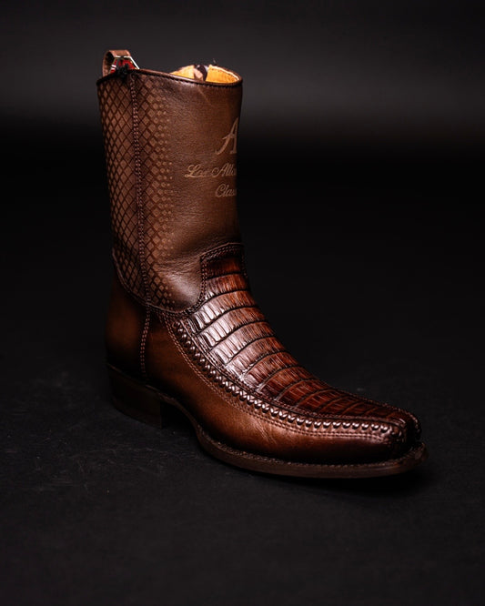 LOS ALTOS CAIMAN BELLY BROWN 7 TOE