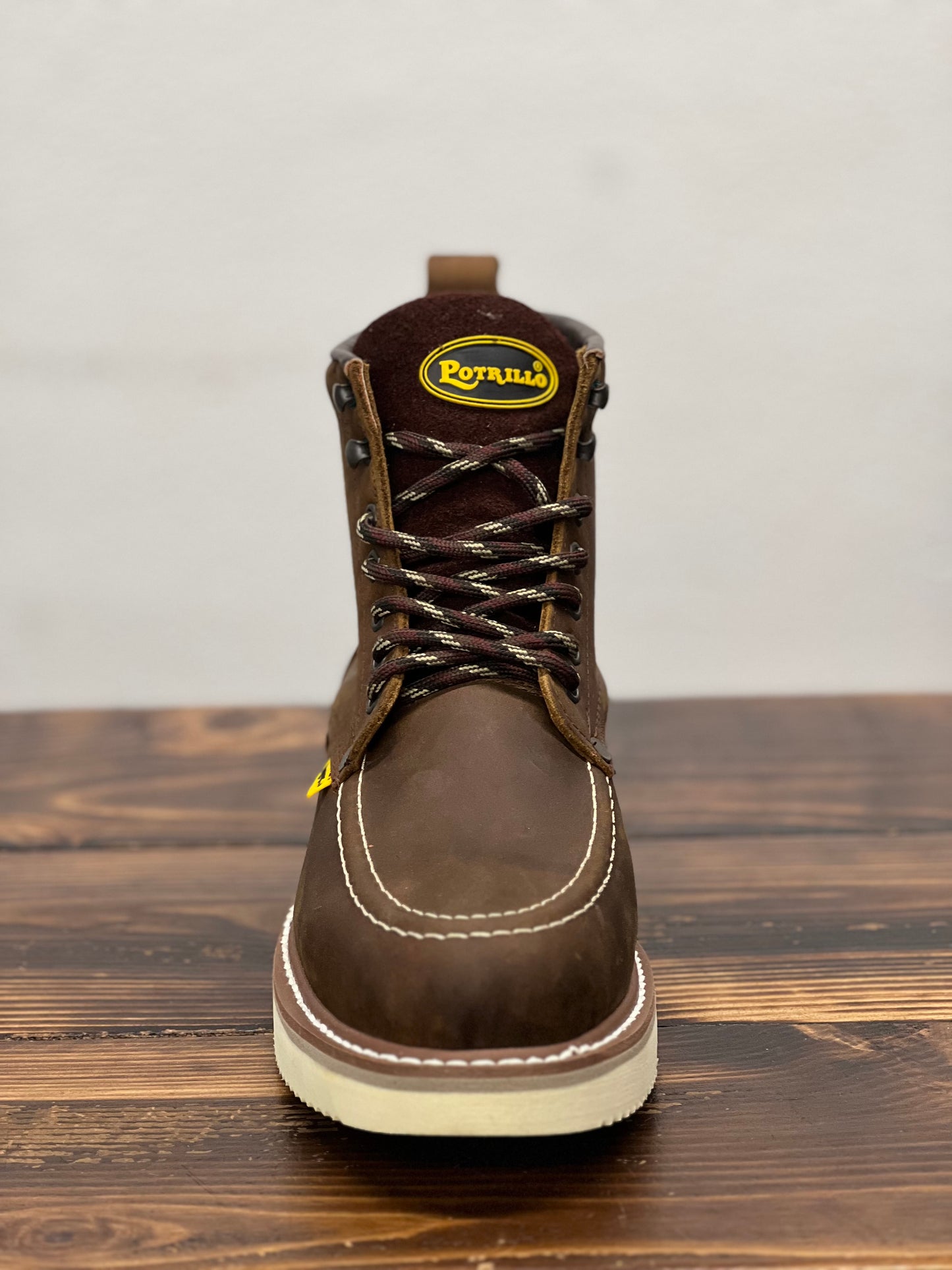 POTRILLO MENS MOC-TOE LIGHT BROWN 2015