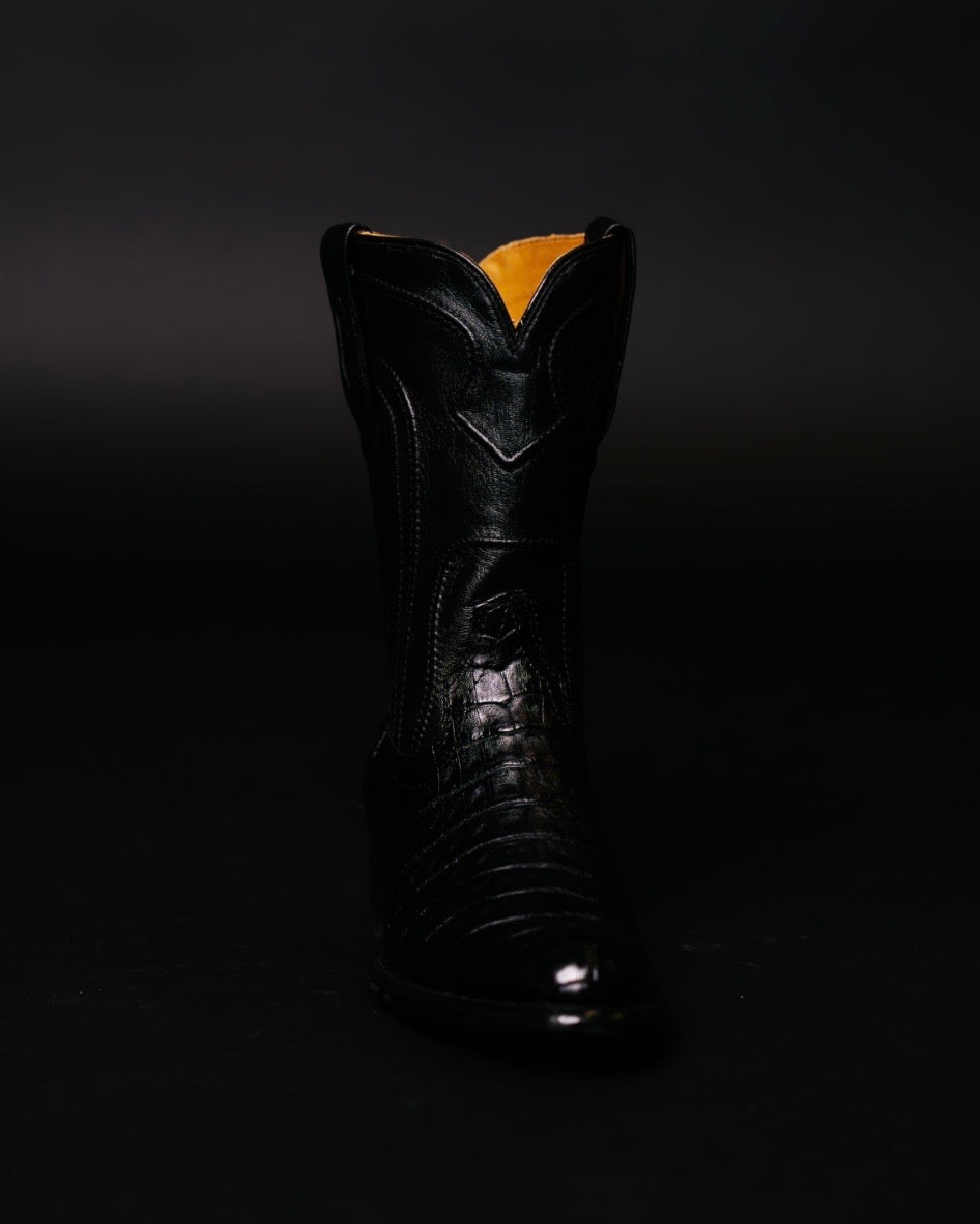LOS ALTOS ROPER CAIMAN BELLY BLACK