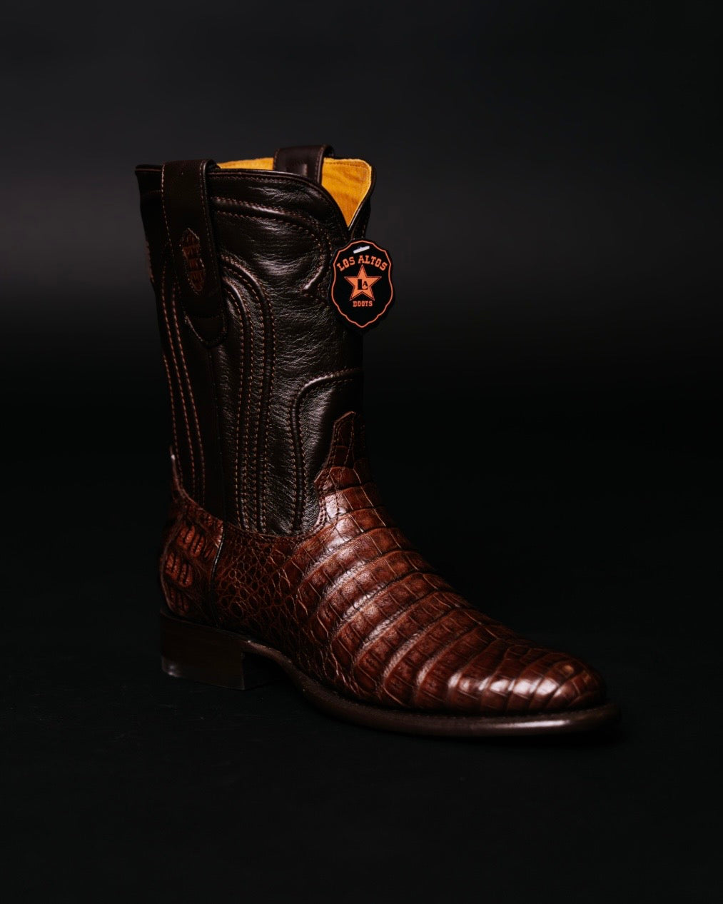 LOS ALTOS ROPER CAIMAN BELLY BROWN