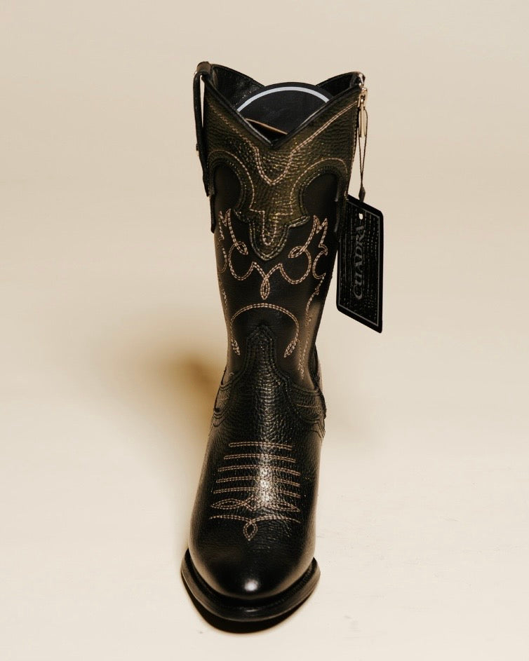 CUADRA WESTERN BLACK/GOLD BOVINE LEATHER CC340