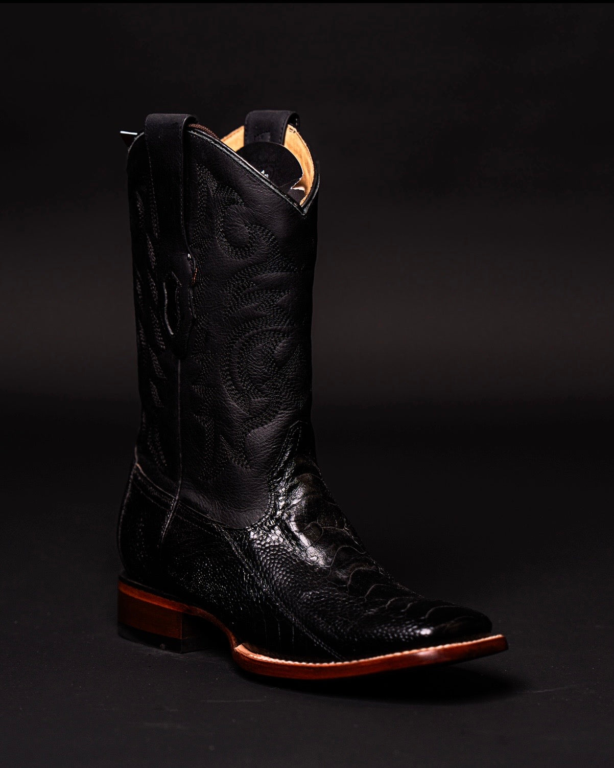 LOS ALTOS OSTRICH LEG BLACK