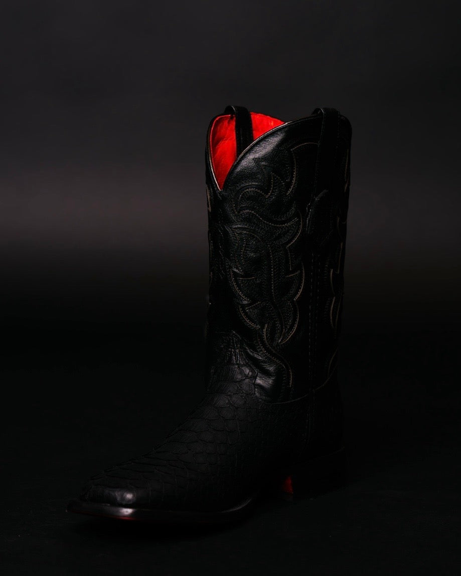 ROCK’EM PYTHON MATTE BLACK RED BOTTOM