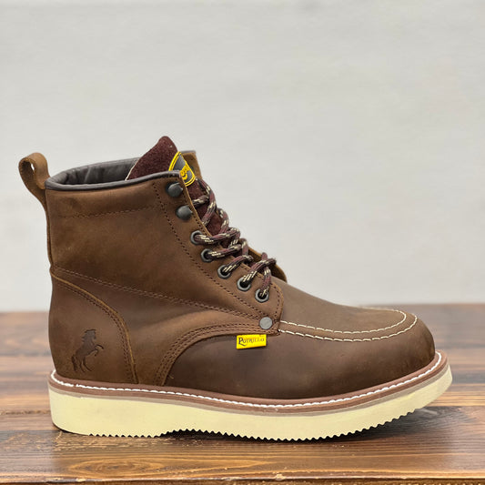 POTRILLO MENS MOC-TOE LIGHT BROWN 2015