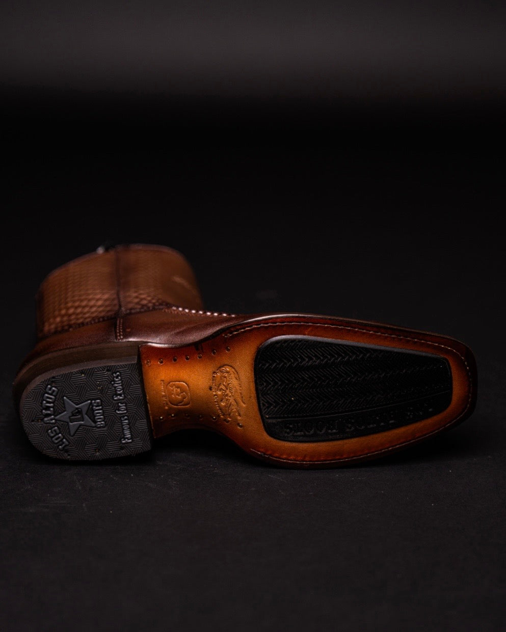 LOS ALTOS CAIMAN BELLY BROWN 7 TOE