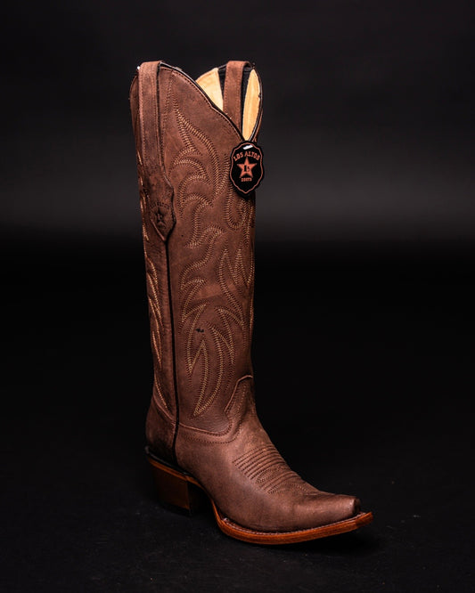 LOS ALTOS TALL BROWN SNIP TOE
