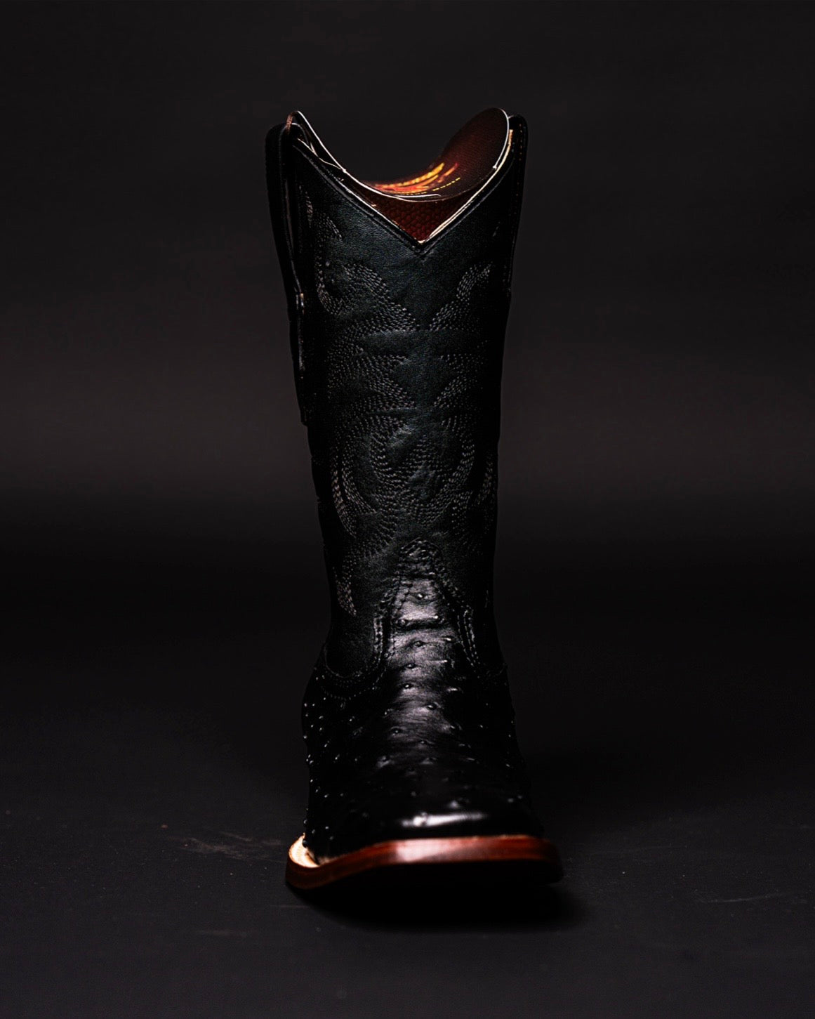 LOS ALTOS OSTRICH BLACK