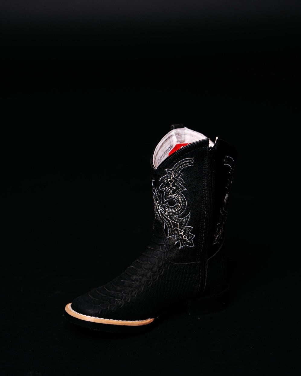 KIDS PYTHON MATTE BLACK WITH ZIPPER