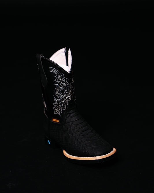 KIDS PYTHON MATTE BLACK WITH ZIPPER