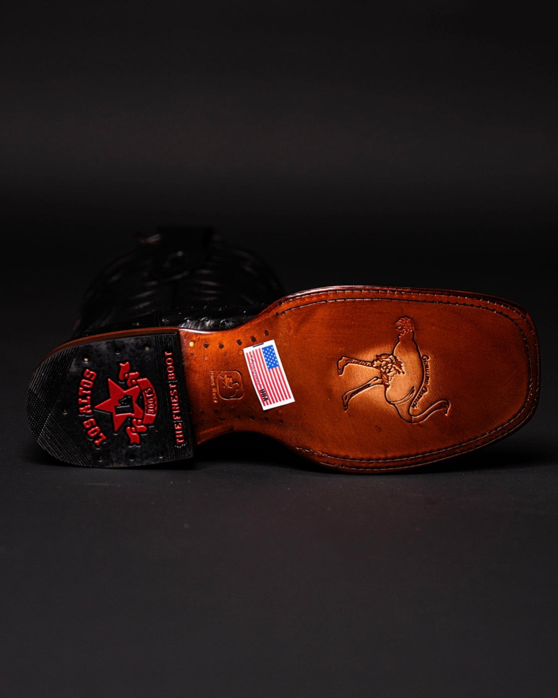 LOS ALTOS OSTRICH BLACK
