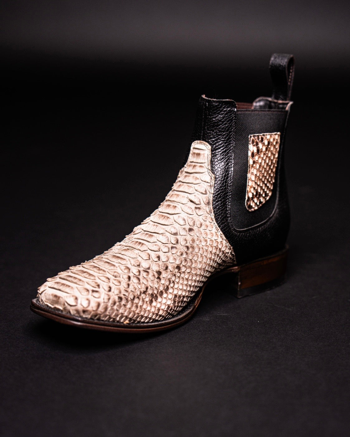 VESTIGIUM BOTIN PYTHON NATURAL SQUARE TOE