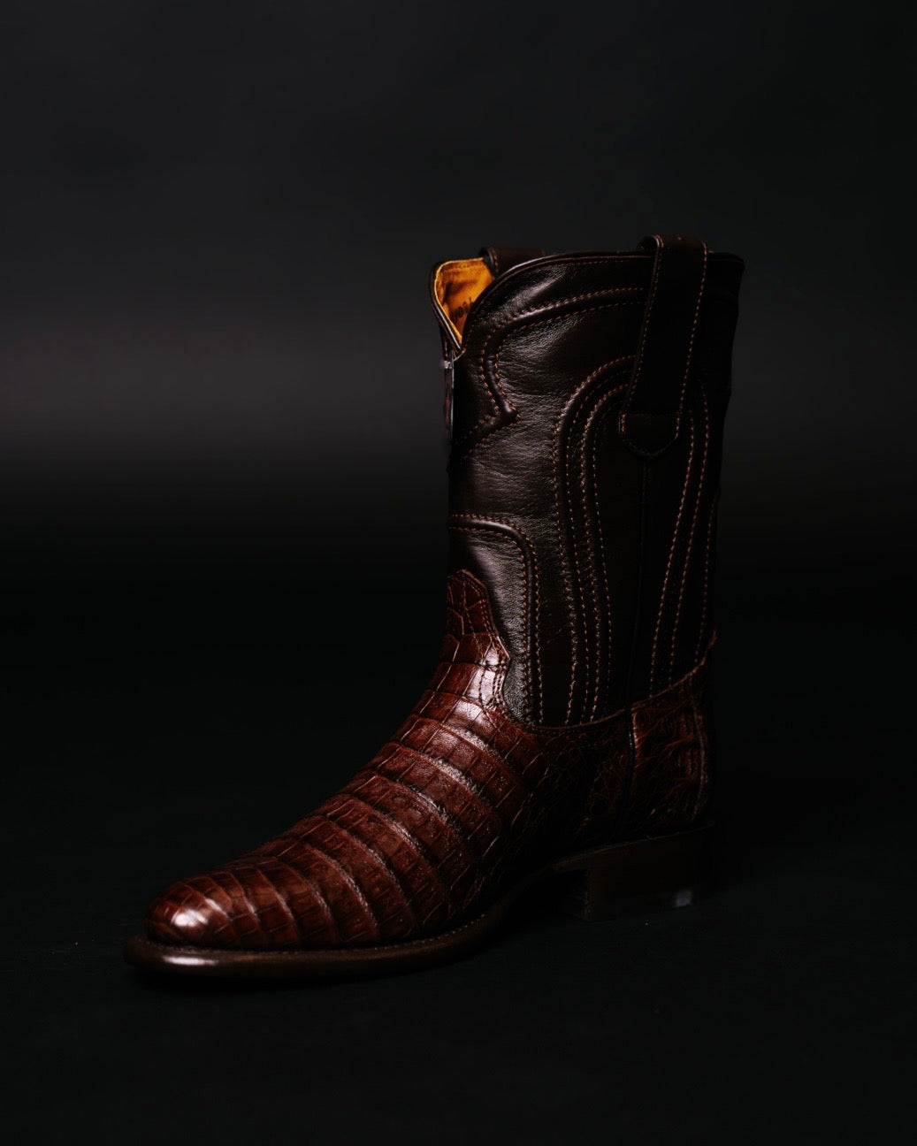 LOS ALTOS ROPER CAIMAN BELLY BROWN