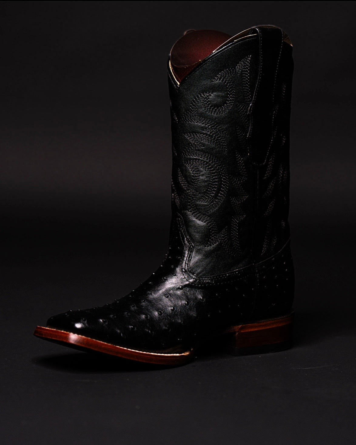 LOS ALTOS OSTRICH BLACK
