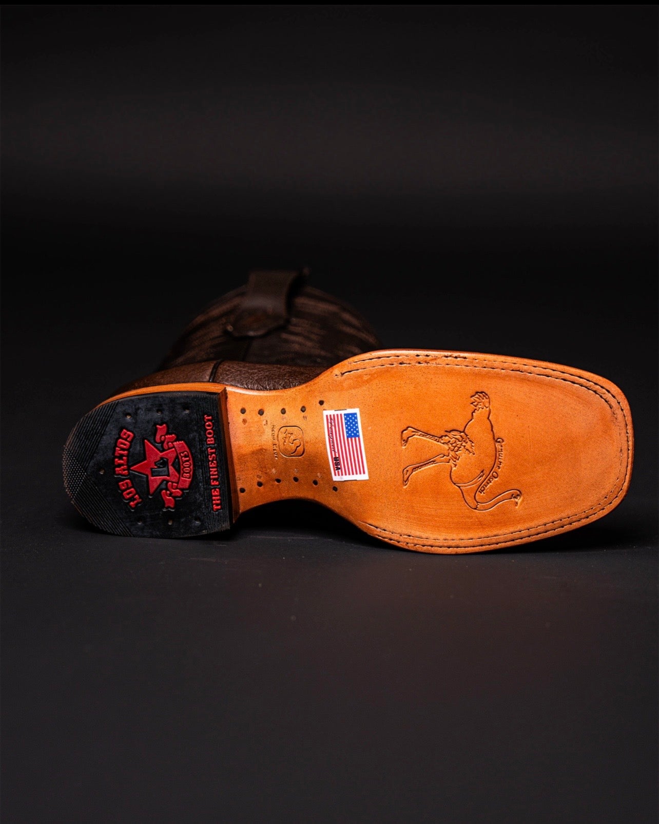 LOS ALTOS SMOOTH OSTRICH BROWN