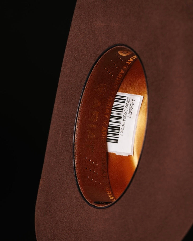 ARIAT BROWN 2X FELT HAT