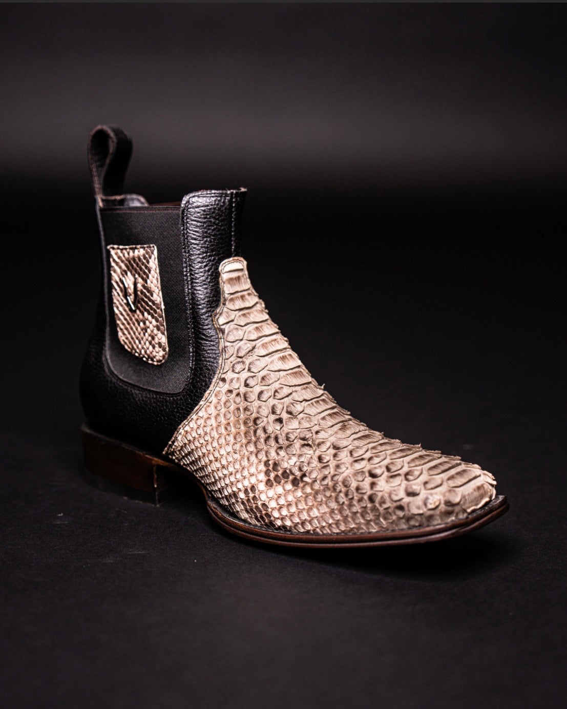 VESTIGIUM BOTIN PYTHON NATURAL SQUARE TOE