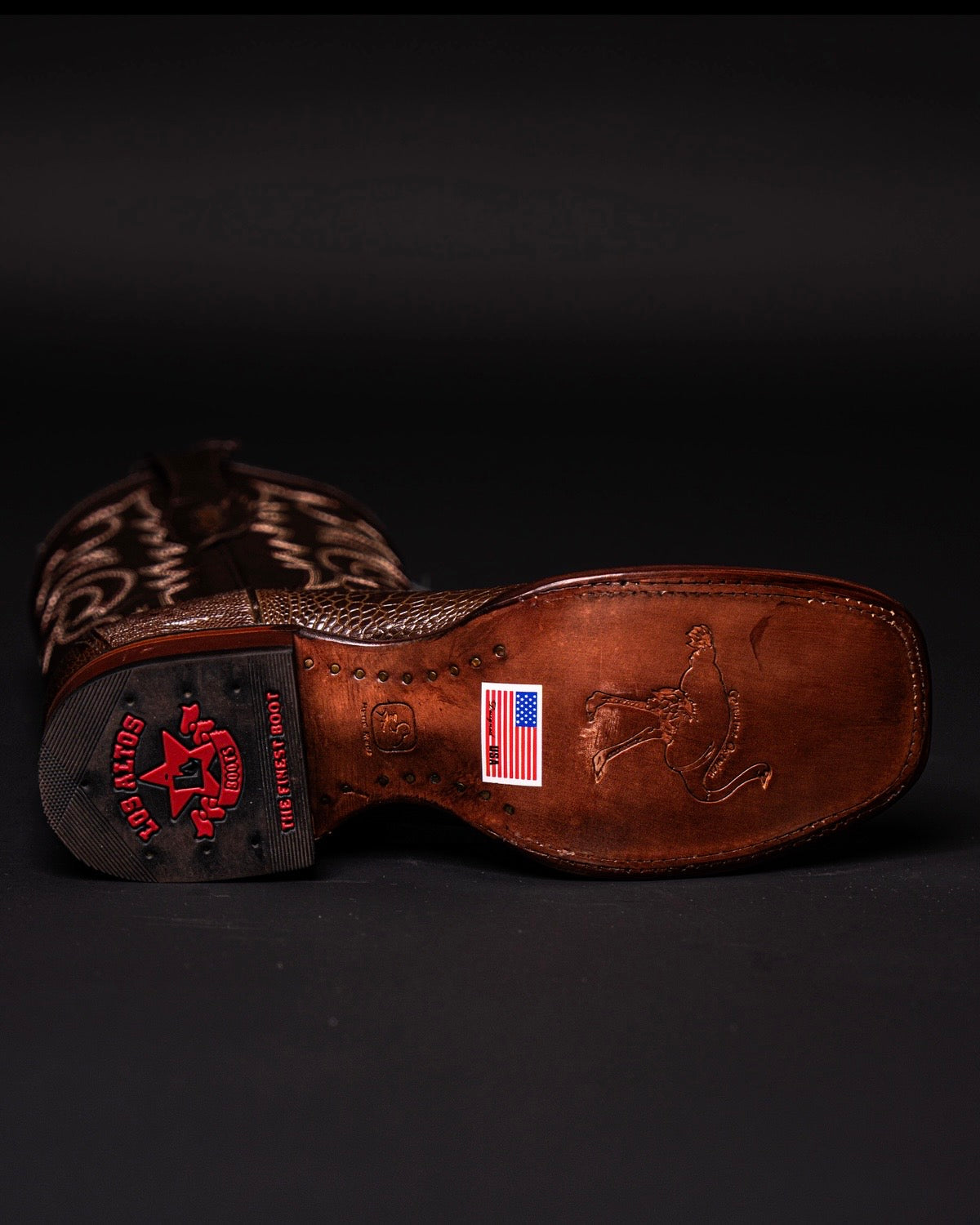 LOS ALTOS OSTRICH LEG BROWN