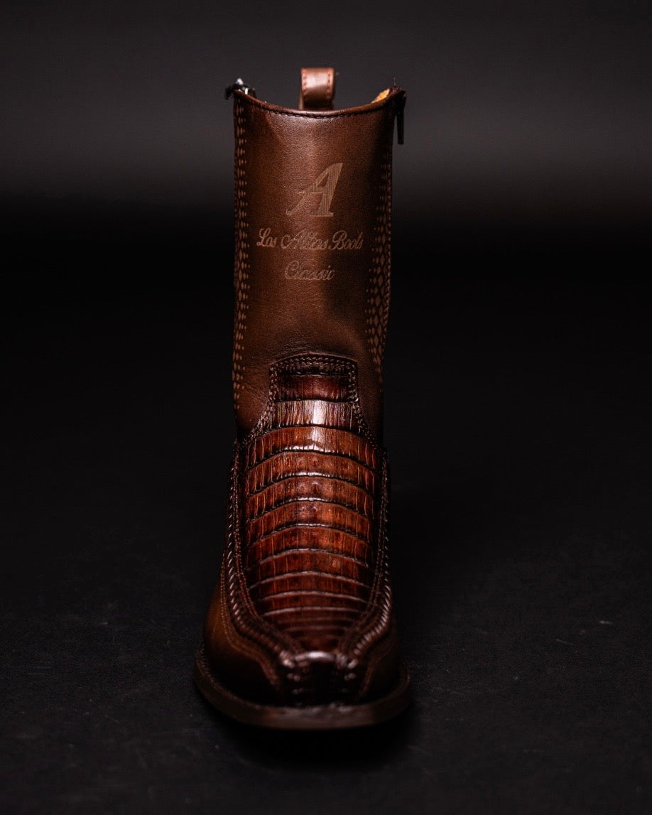 LOS ALTOS CAIMAN BELLY BROWN 7 TOE