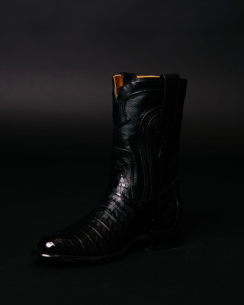 LOS ALTOS ROPER CAIMAN BELLY BLACK